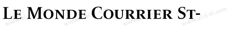 Le Monde Courrier St字体转换